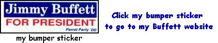 My bumper sticker Buffett for President Bumper Sticker
